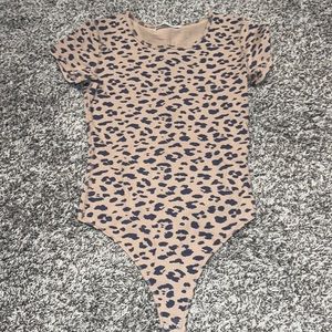 Leopard print bodysuit